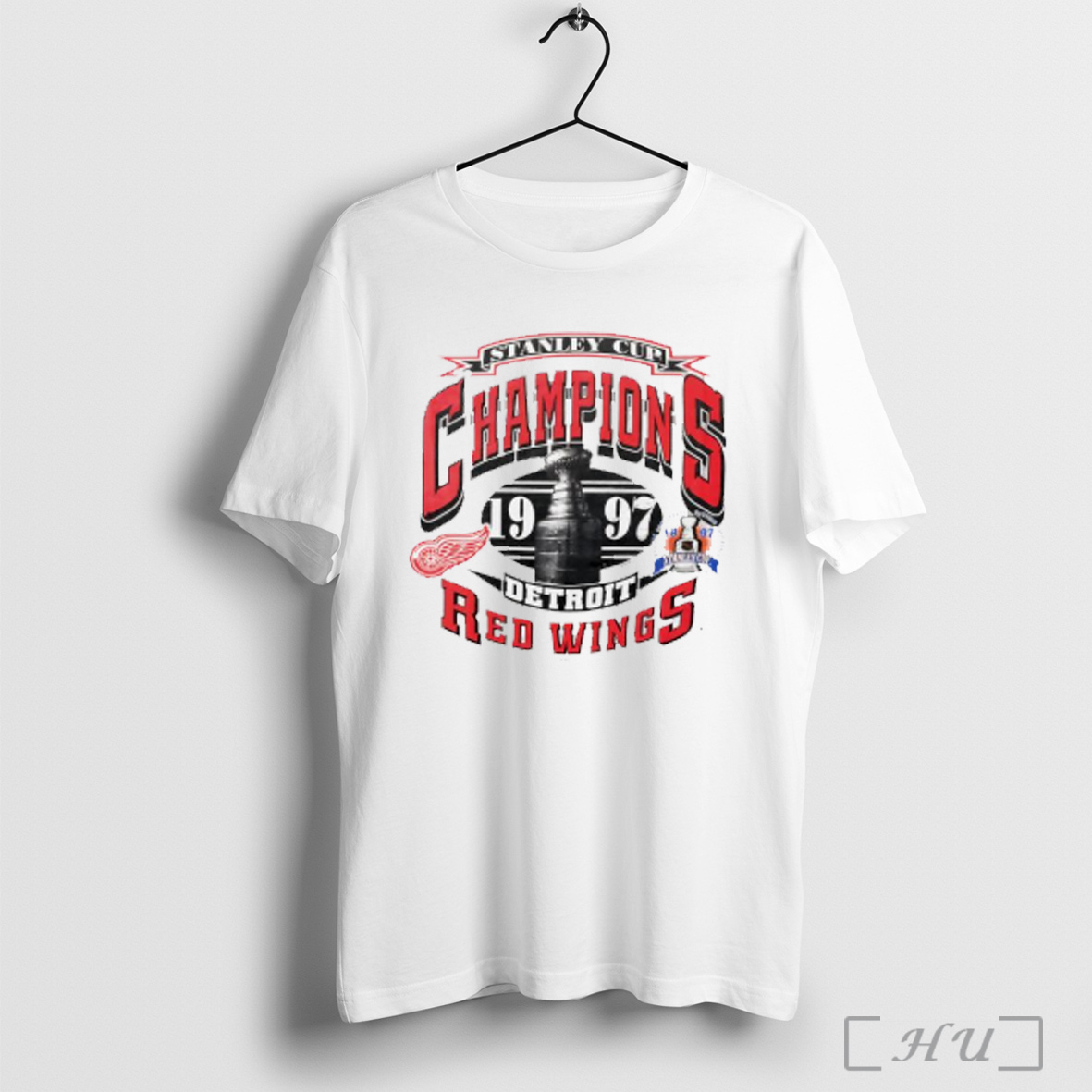 Officials Detroit Red Wings Ice Hockey Stanley Cup Champions 1997 T Shirt Sweatshirt