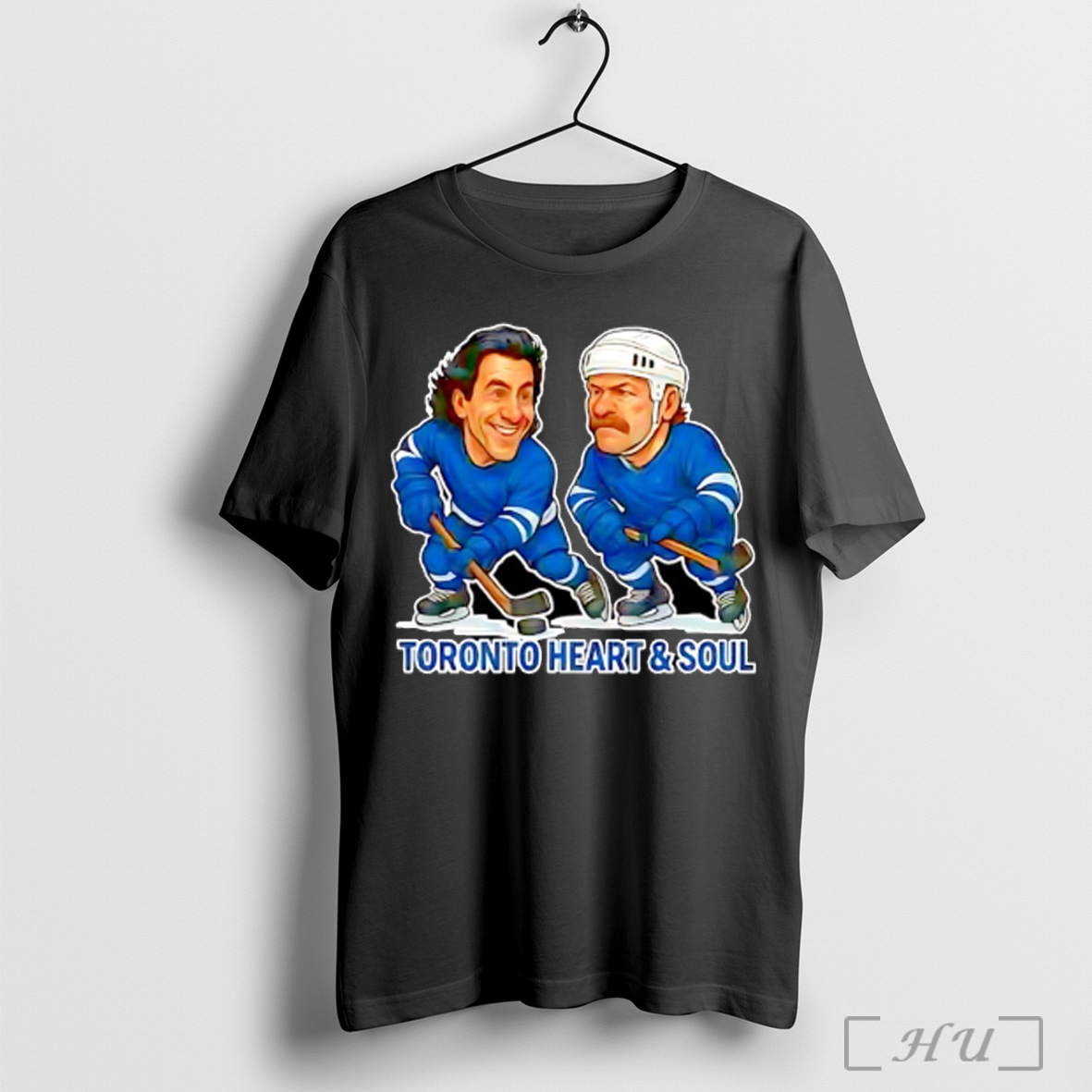 Officials Doug Gilmour And Wendel Clark Toronto Heart Soul Hockey Caricatures T Shirt Sweatshirt
