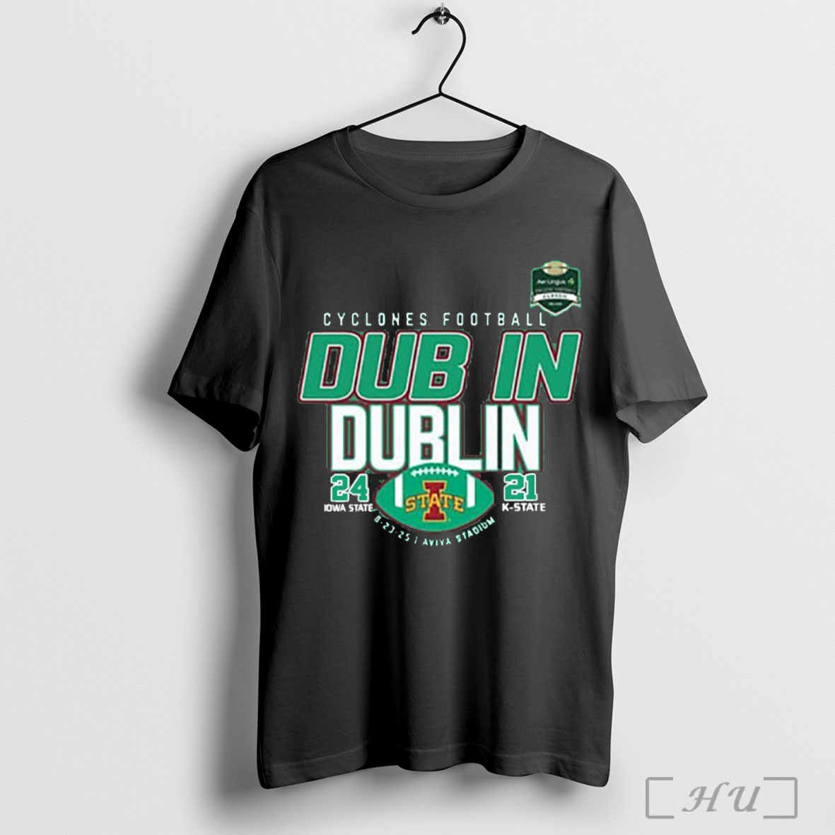 Officials Dub In Dublin 2025 Iowa State Defeat K State 24 21 Score T Shirt Sweatshirt