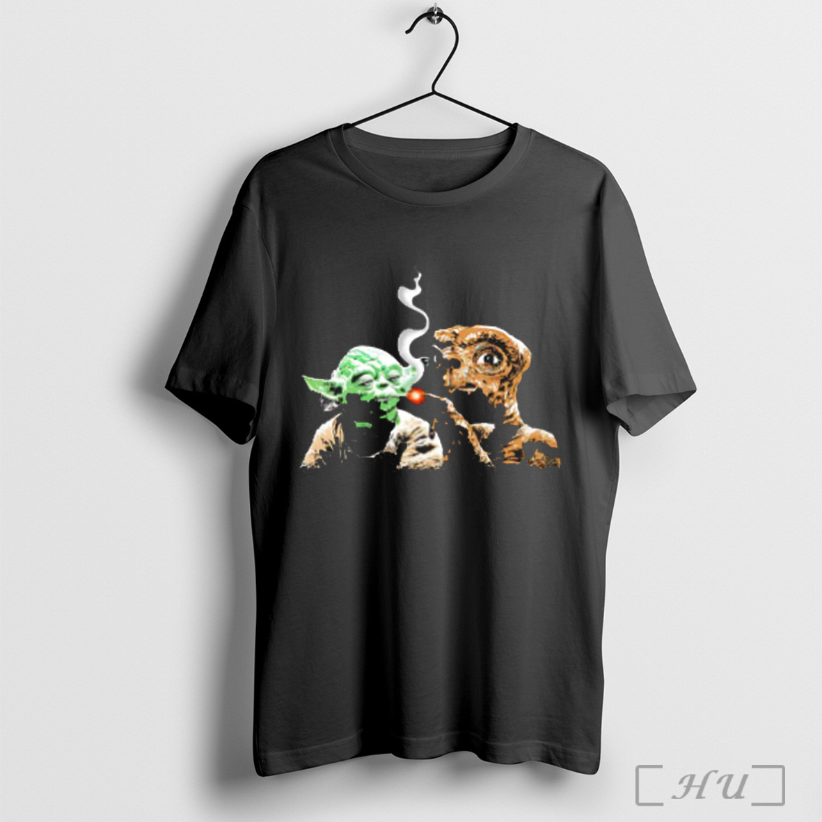 Officials Et Alien Yoda Smoke Star War Science Fiction Funny Graphic T Shirt Sweatshirt