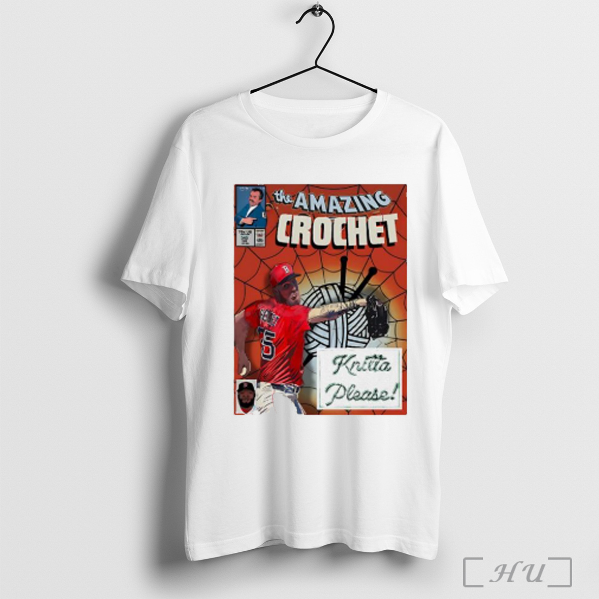 Officials Garrett Crochet Boston Red Sox Baseball The Amazing Crochet Lnitta Please Comic T Shirt Sweatshirt