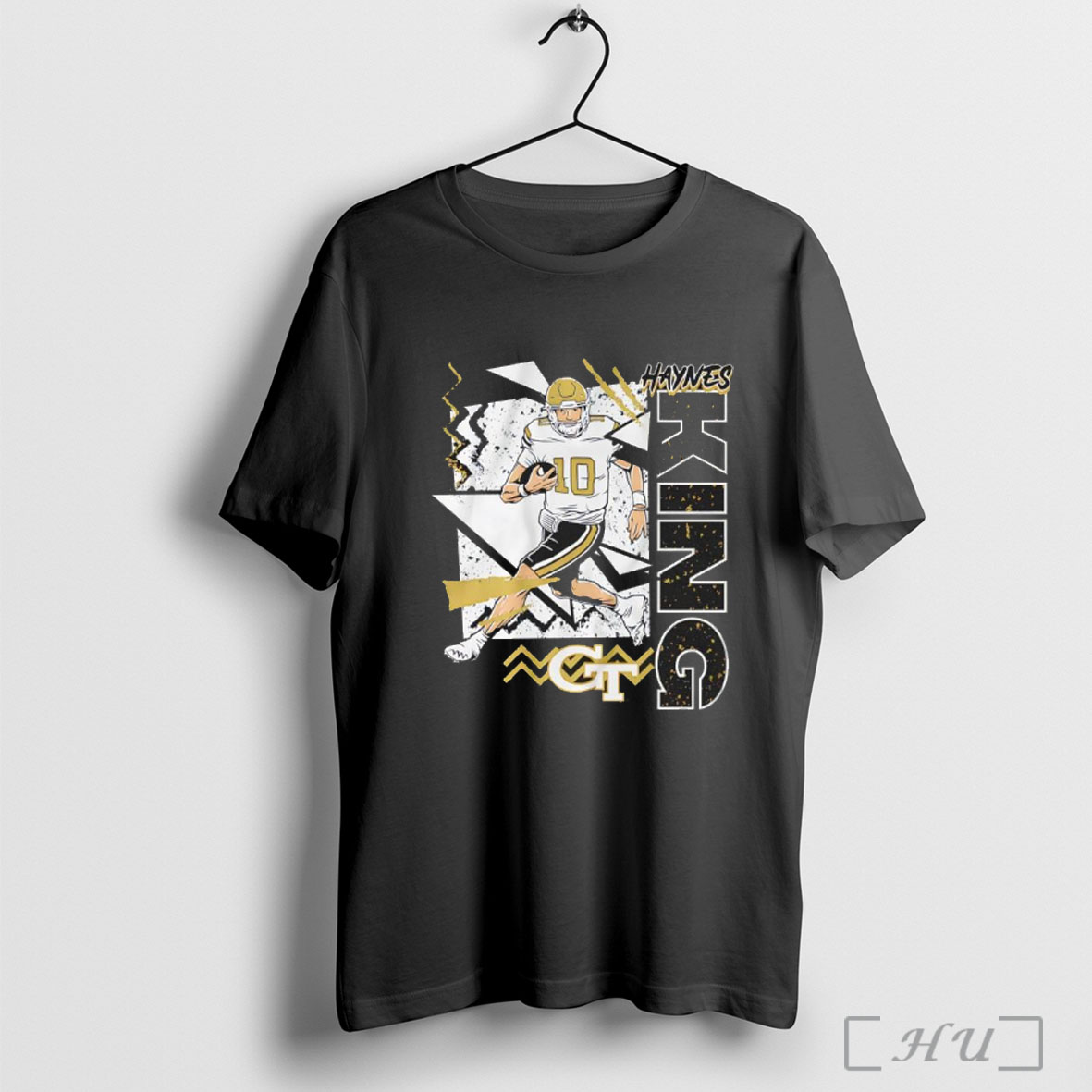 Officials Georgia Tech Yellow Jackets Football Haynes King Number 10 90s Style T Shirt Sweatshirt