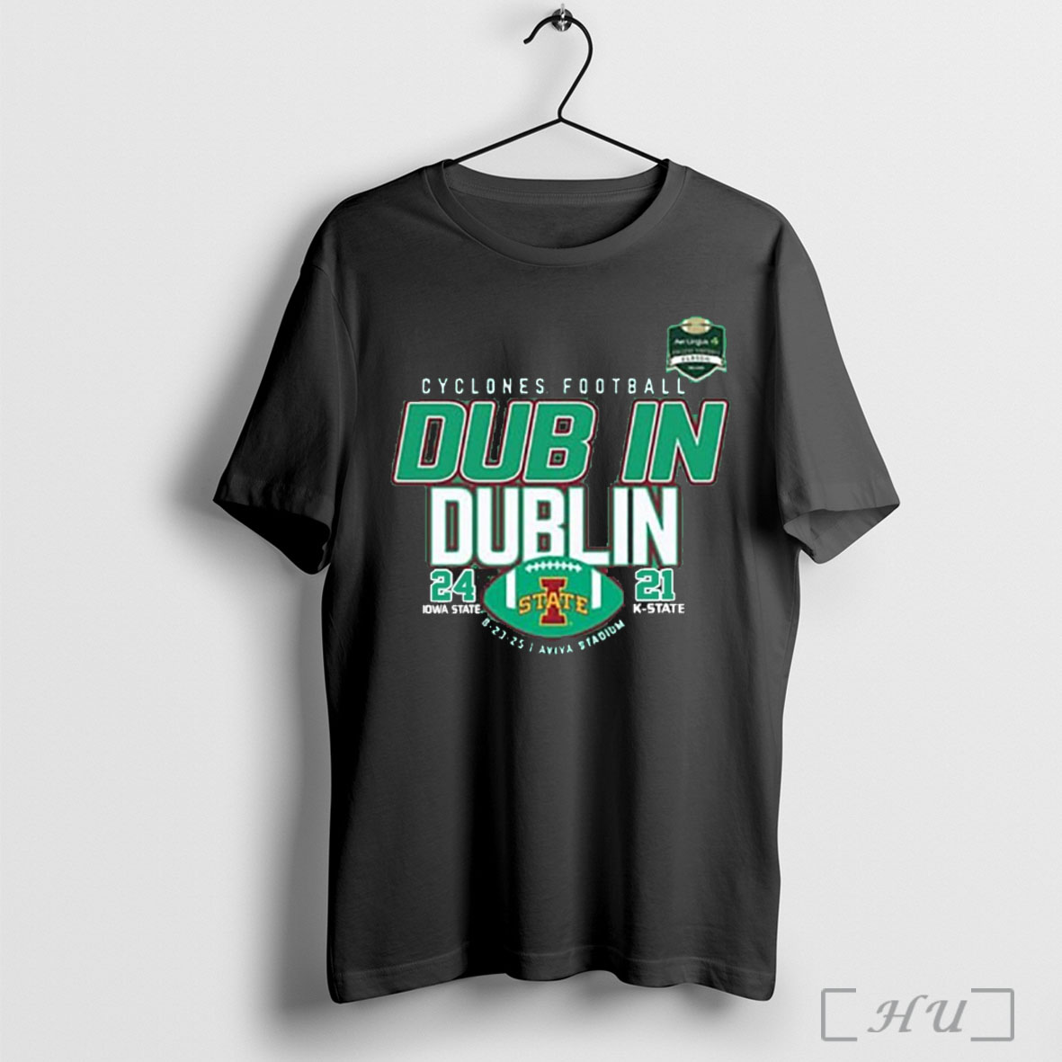 Officials Iowa State Cyclones Football Dub In Dublin Score 24 21 T Shirt Sweatshirt