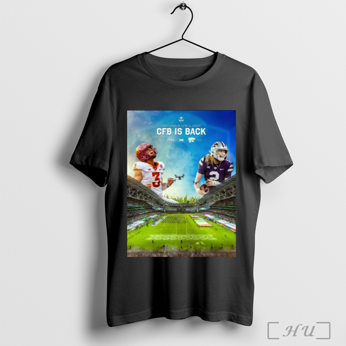 Officials Iowa State Cyclones Vs Kansas State Wildcats 2025 Aer Lingus Cfb Classic Cfb Is Back Poster T Shirt Sweatshirt