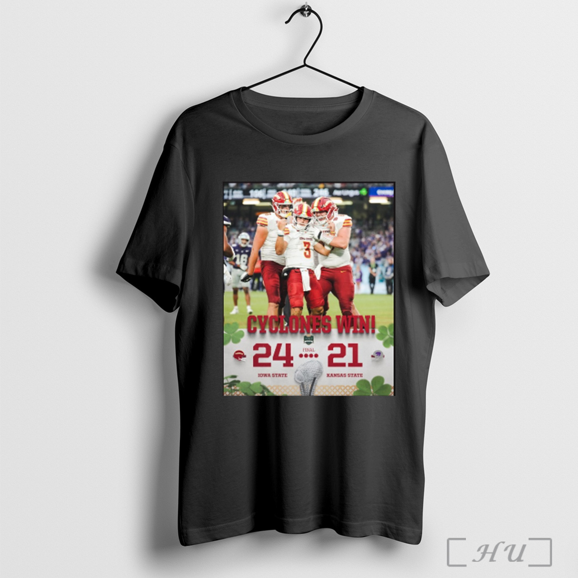 Officials Iowa State Cyclones Beat The Kansas State Wildcats Final 24 21 In Dublin Ireland Poster T Shirt Sweatshirt