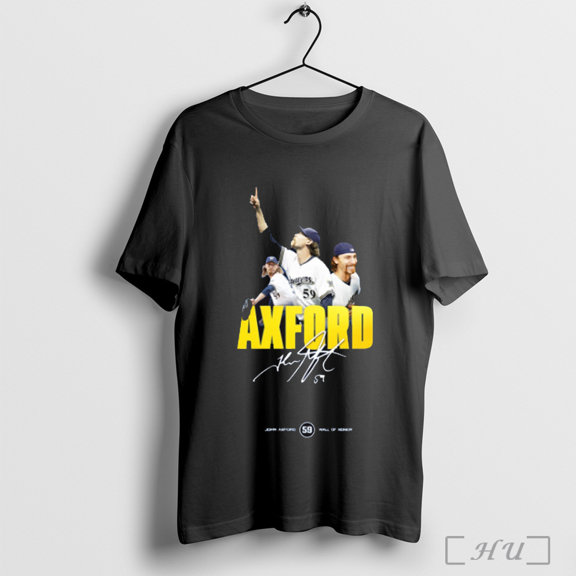 Officials John Axford Milwaukee Brewers Wall Of Honor Induction Signature T Shirt Sweatshirt