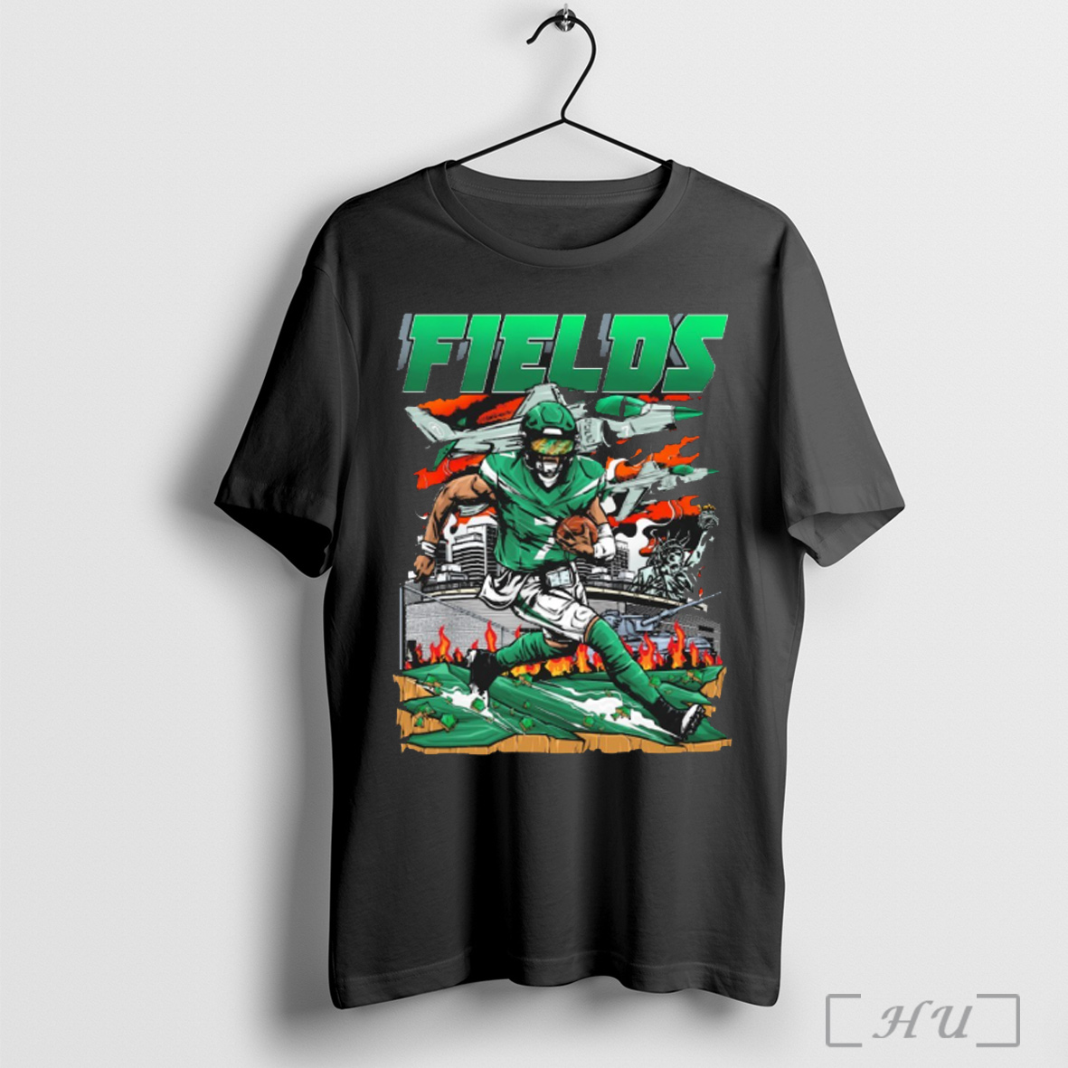Officials Justin Fields New York Jets 2025 Nfl Football Planet Euphoria Artwork T Shirt Sweatshirt