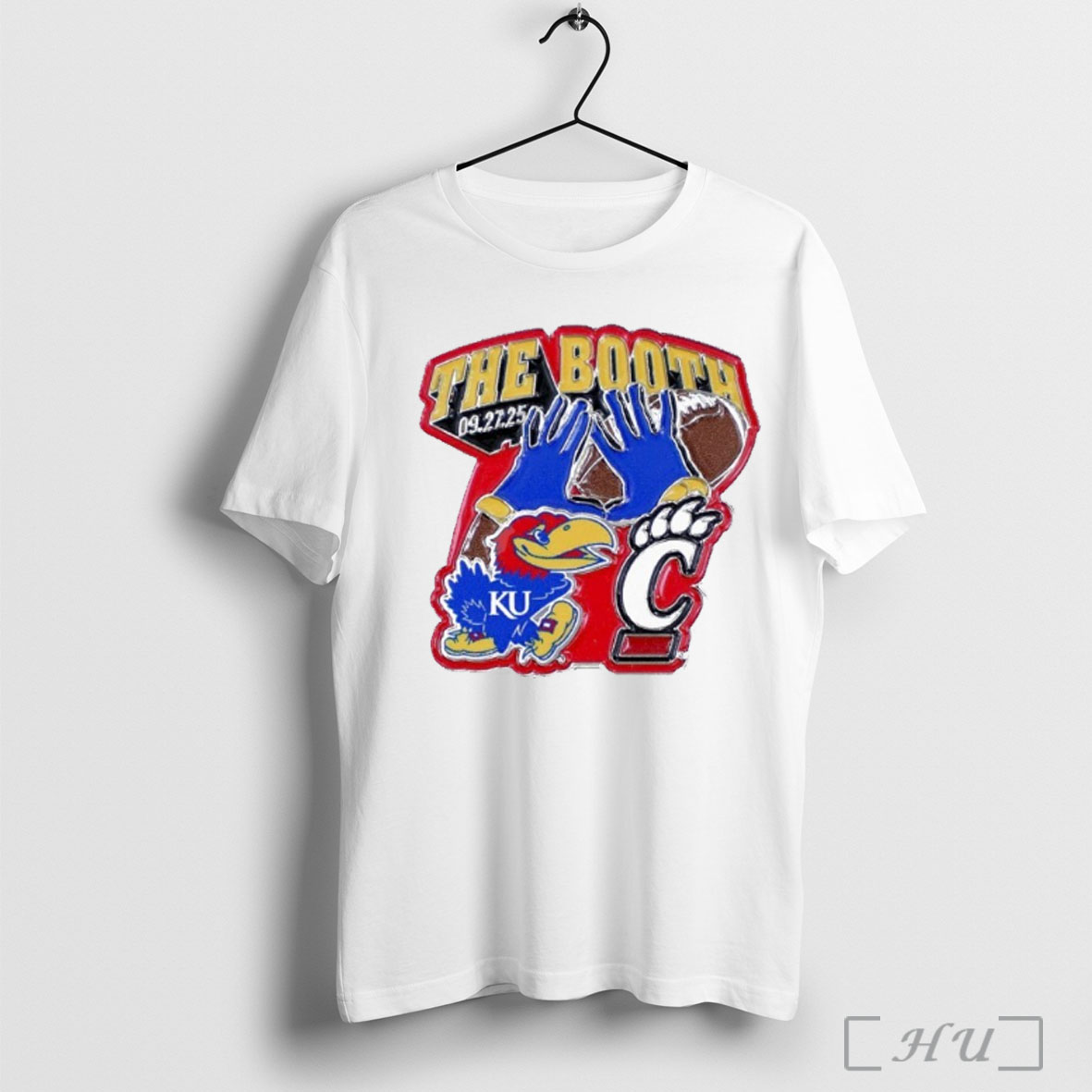 Officials Kansas Jayhawks Vs Cincinnati Bearcats 2025 Game Day The Booth T Shirt Sweatshirt