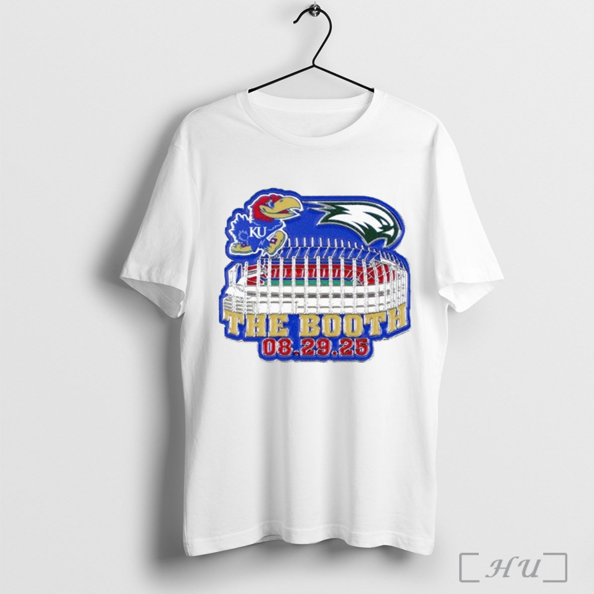 Officials Kansas Jayhawks Vs Wagner Seahawks 2025 Game Day The Booth T Shirt Sweatshirt