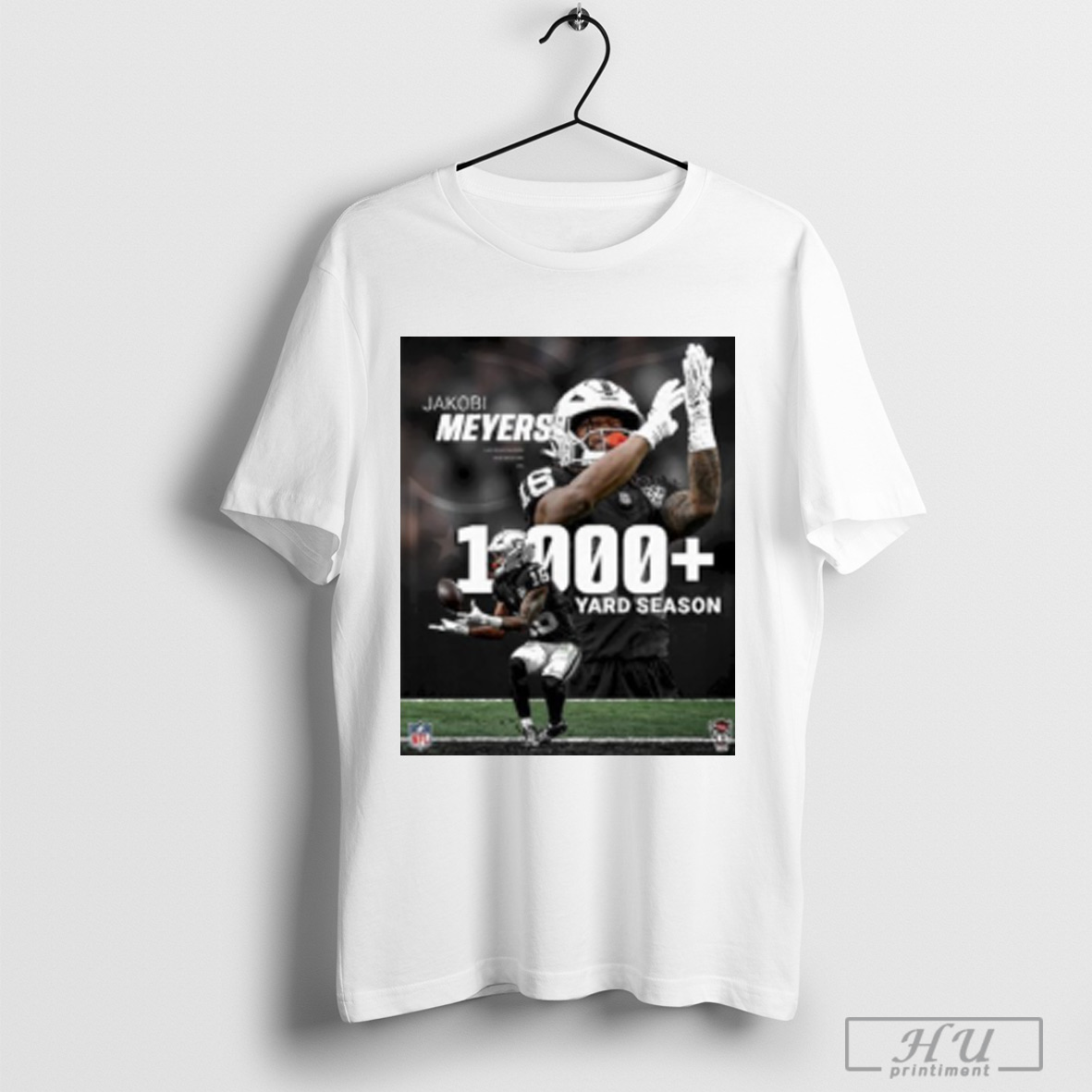 Officials Las Vegas Raiders Jakobi Meyers Wide Receiver 1000 Yard Season Nfl Poster T Shirt Sweatshirt