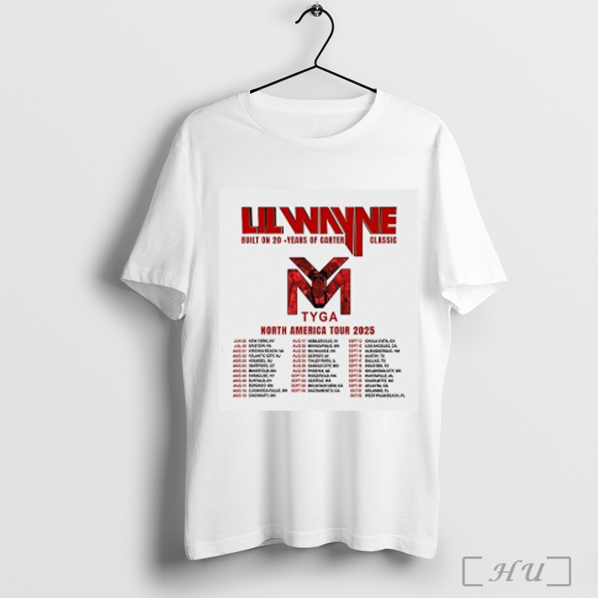 Officials Lil Wayne Tour 2025 North America Tour T Shirt Sweatshirt