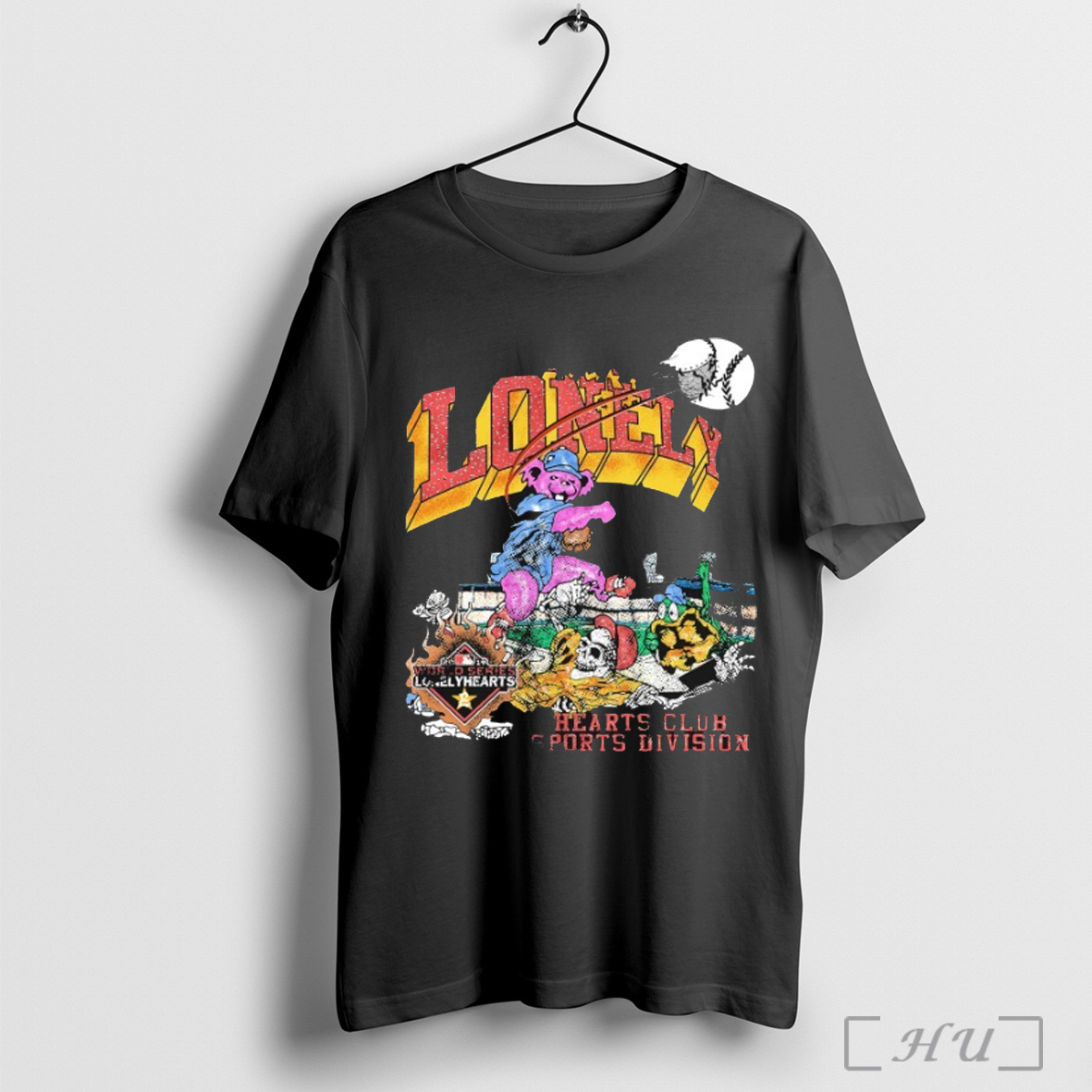 Officials Lonely Hearts Club World Series Sport Division Grateful Dead Bears T Shirts