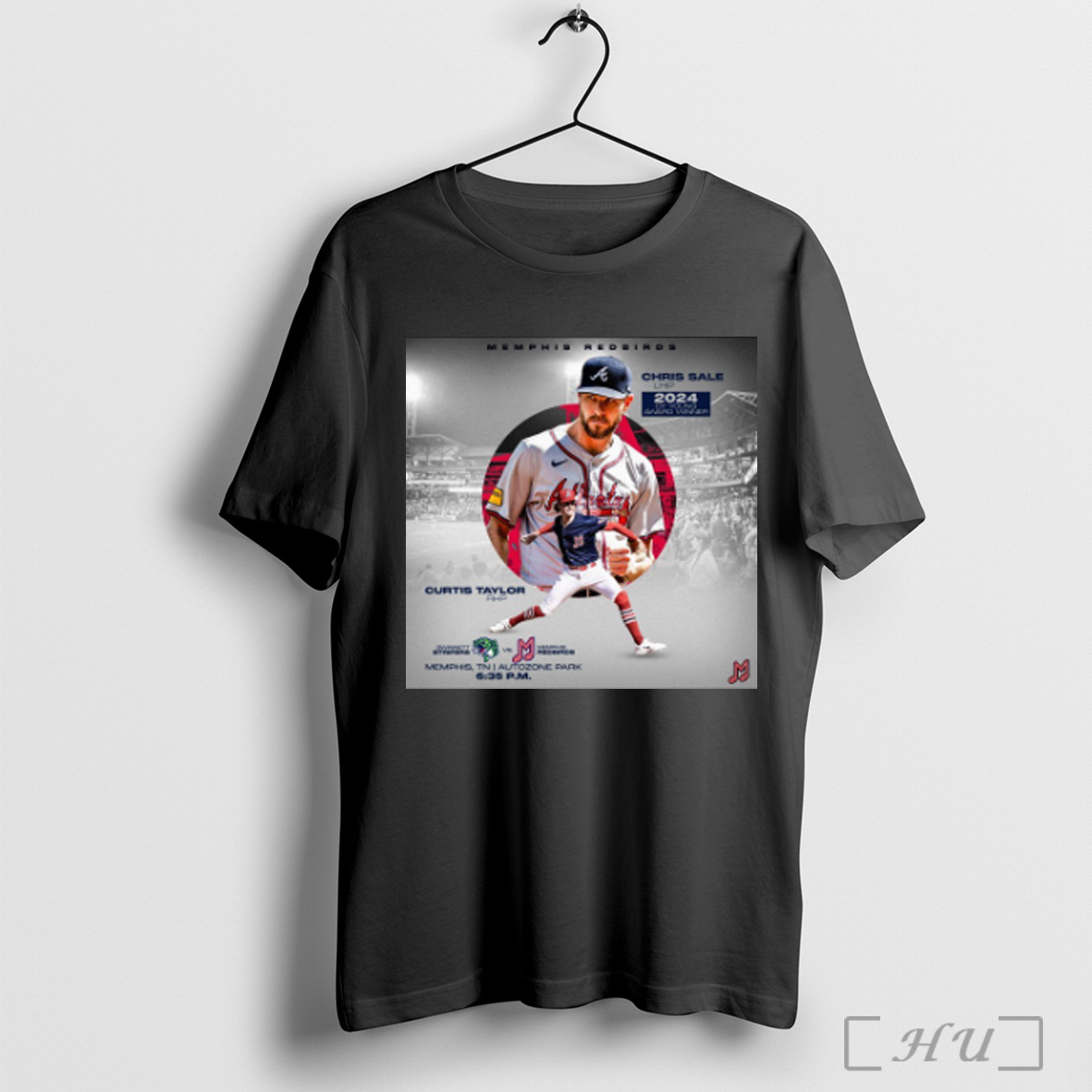 Officials Memphis Redbirds Vs Gwinnett Stripers Autozone Park In Memphis Tn Chris Sale And Curtis Taylor Poster T Shirt Sweatshirt