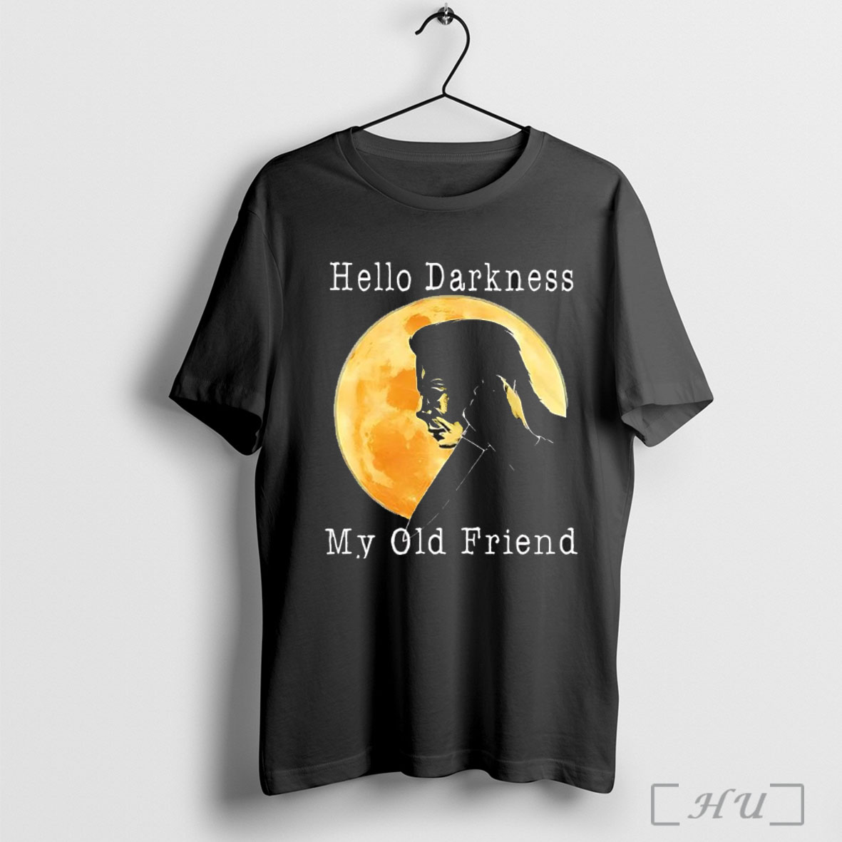 Officials Michael Myers Killer In The Moonlight Hello Darkness My Old Friend Halloween Character T Shirt Sweatshirt