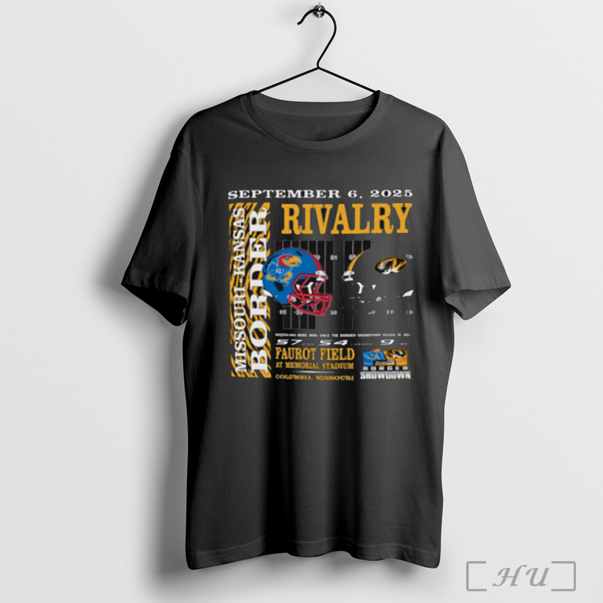 Officials Mizzou Tiger Vs Kansas Jayhawks Bolder Rivalry Faurot Field At Memorial Stadium Game Day 9 6 2025 T Shirt Sweatshirt