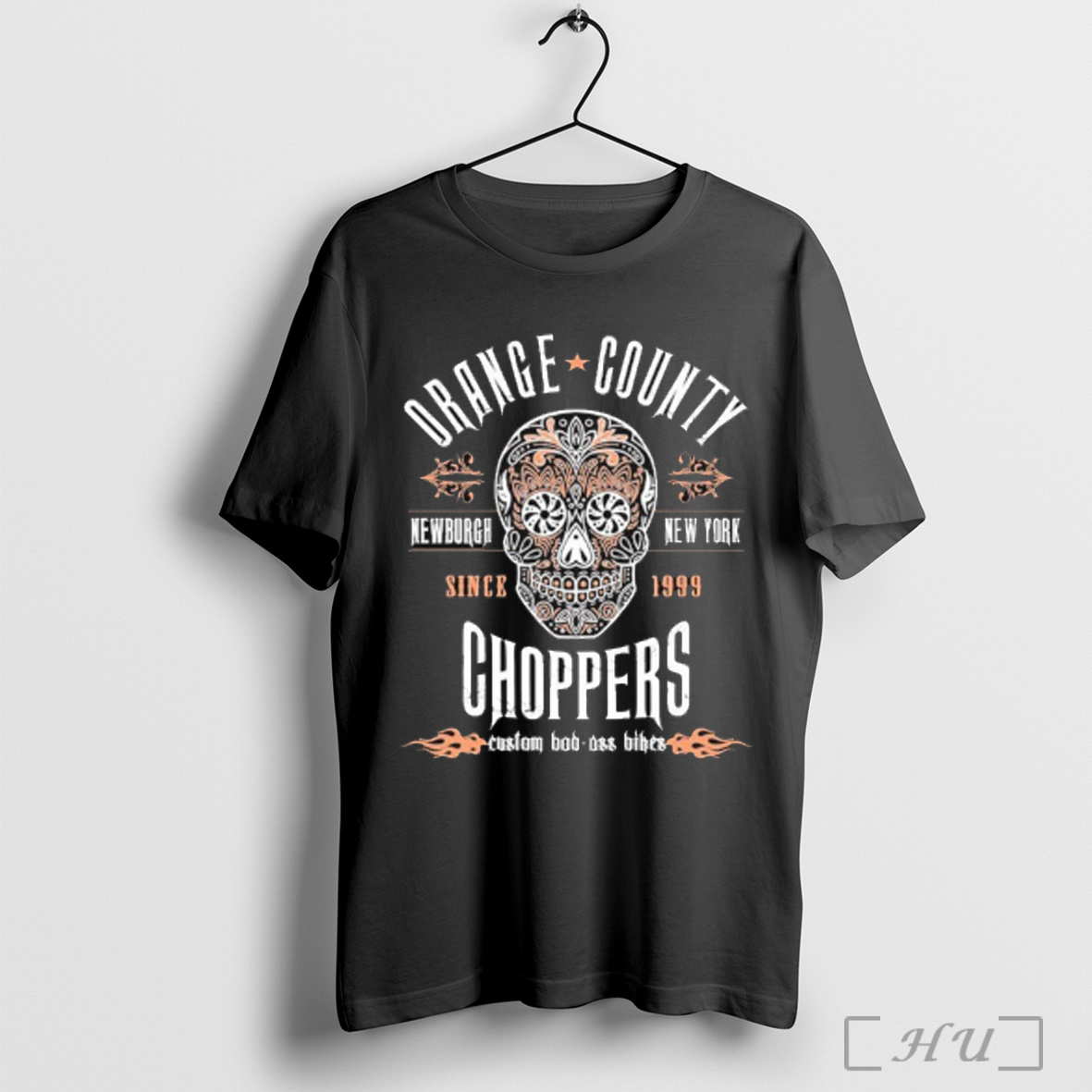 Officials Orange County Choppers Newburgh New York Sugar Skull T Shirt Sweatshirt