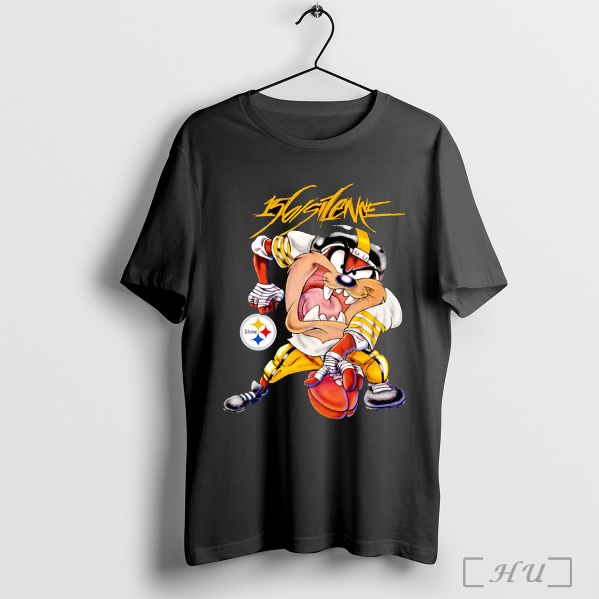 Officials Paradise Of Flowers 156 Silence Pittsburgh Steelers X Tasmania Devil T Shirt Sweatshirt