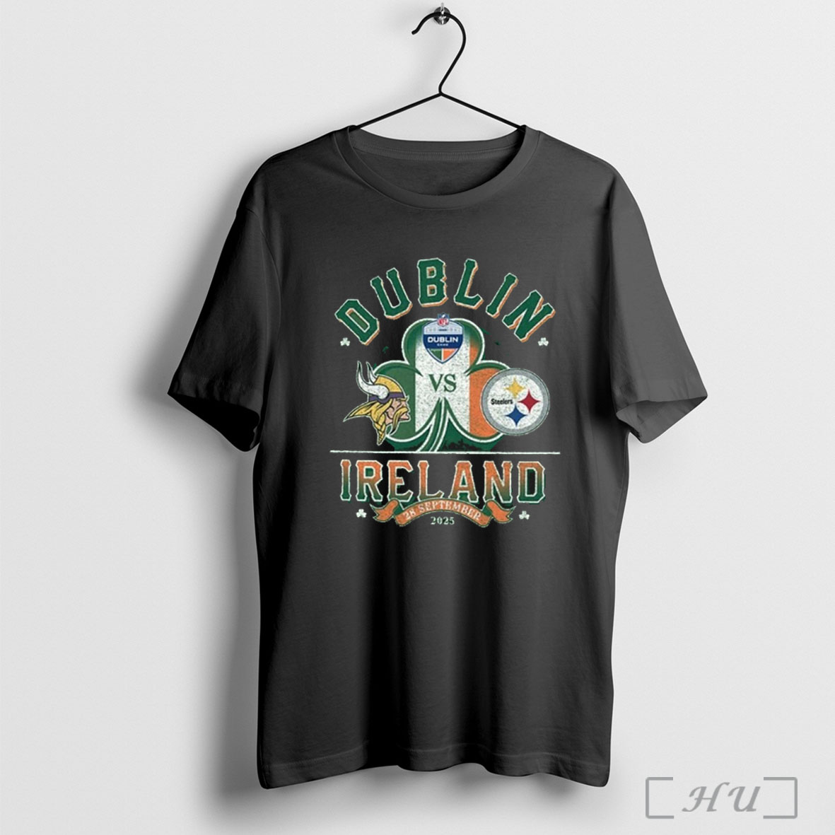 Officials Pittsburgh Steelers Vs Minnesota Vikings 2025 Nfl Dublin Ireland Game T Shirt Sweatshirt