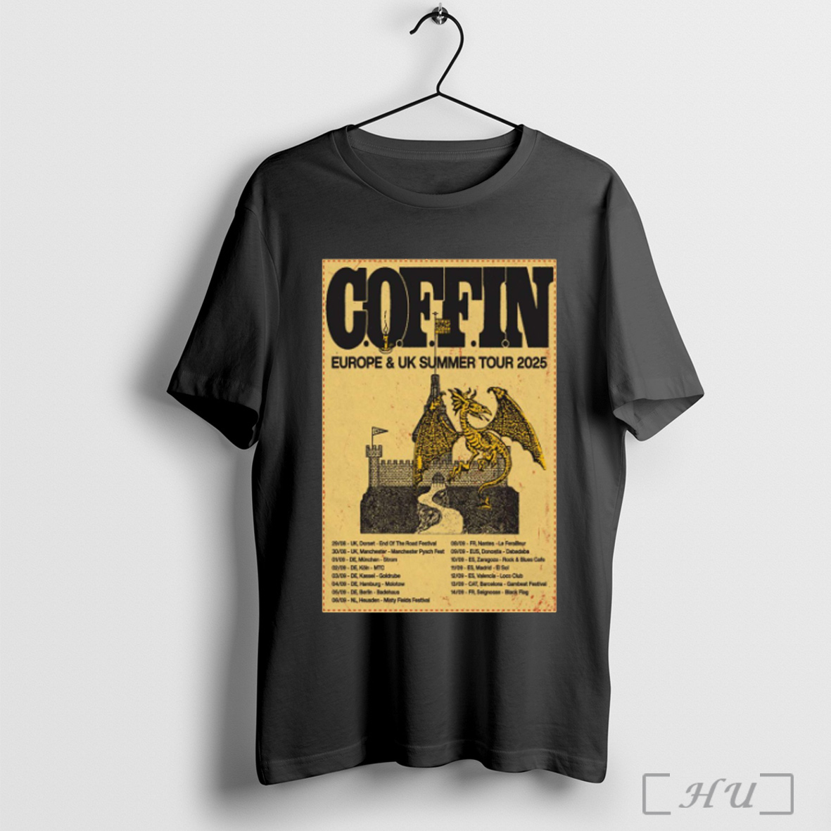 Officials Poster C O F F I N 2025 Europe And Uk Summer Tour 29 08 Uk Dorset 30 08 Uk Manchester T Shirt Sweatshirt