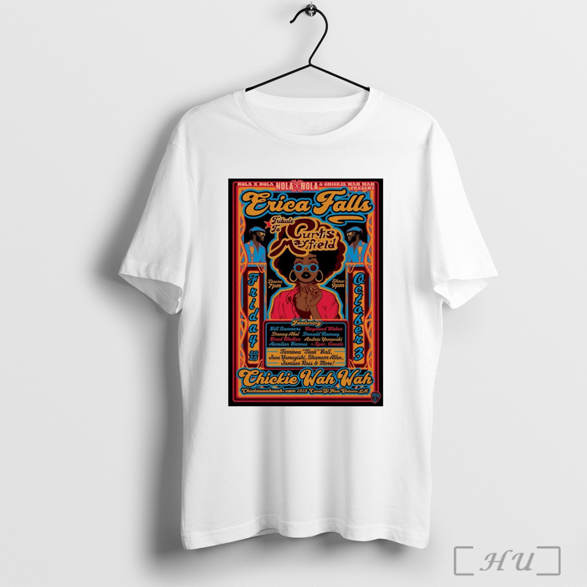 Officials Poster Erica Falls October 3 2025 Chickie Wah Wah Canal St New Orleans La T Shirt Sweatshirt
