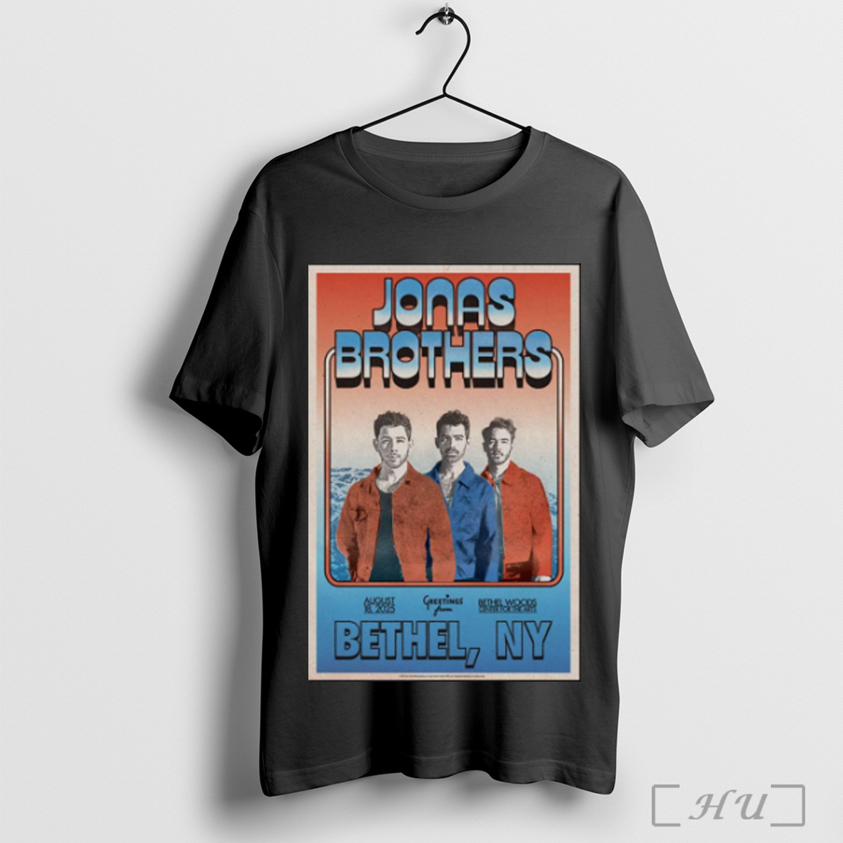 Officials Poster Jonas Brothers Tour Bethel Ny August 18 2025 Bethel Woods Center For The Arts T Shirt Sweatshirt