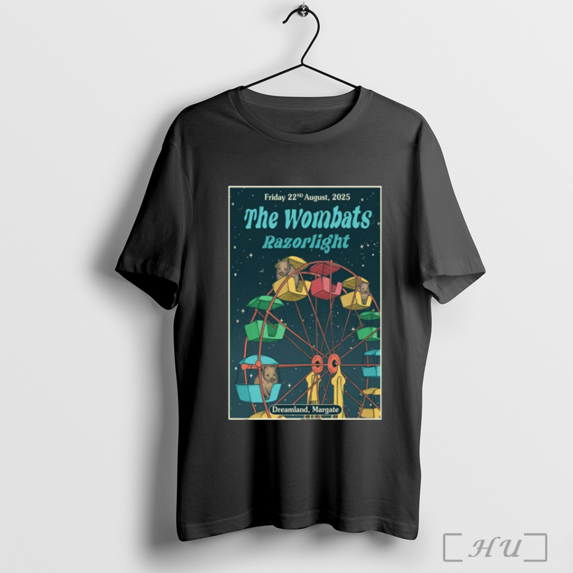 Officials Poster The Wombats Razorlight Friday August 22 2025 Dreamland Margate T Shirt Sweatshirt