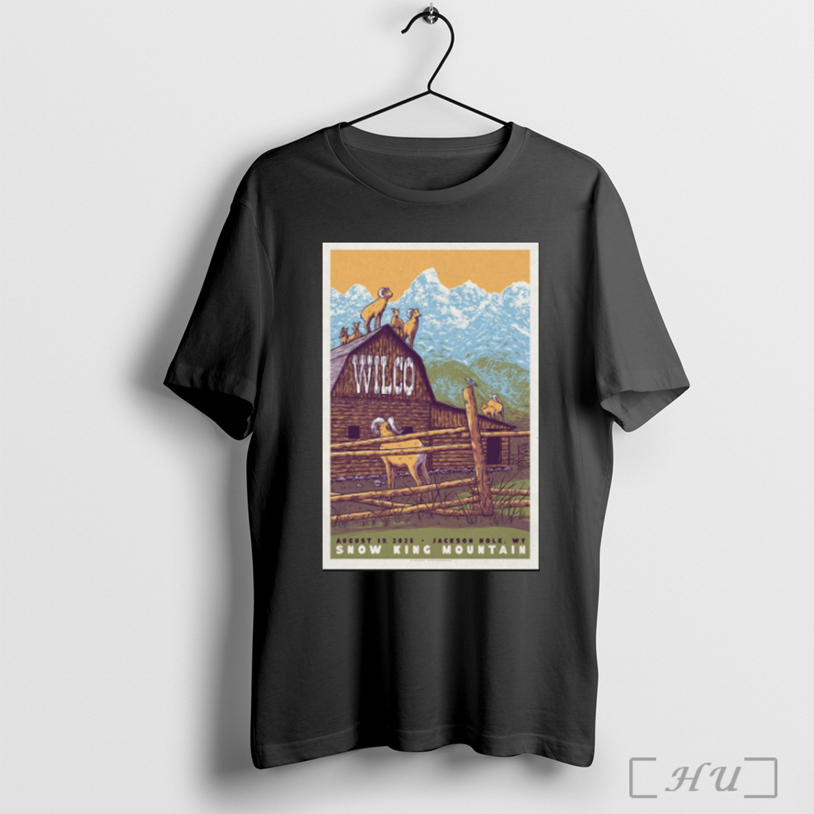 Officials Poster Wilco Tour Snow King Mountain August 19 2025 Jackson Hole Wy T Shirt Sweatshirt