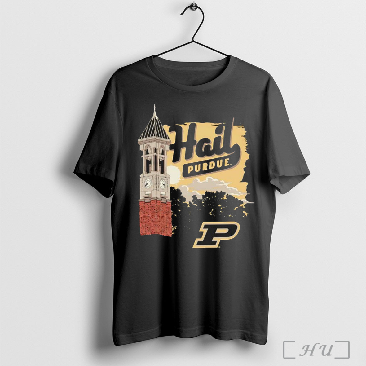 Officials Purdue Boilermakers Football Image Local Clock Tower Graphic T Shirt Sweatshirt