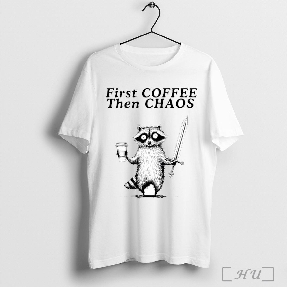 Officials Raccoon First Coffee Then Chaos Vintage Shirt Hoodie Sweater Longsleeve And V Neck T Shirt