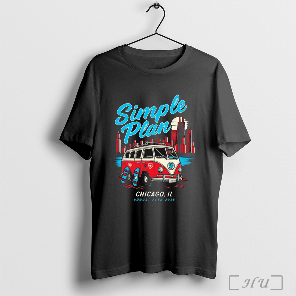 Officials Simple Plan August 24th 2025 Chicago Il Tour Painting T Shirt Sweatshirt