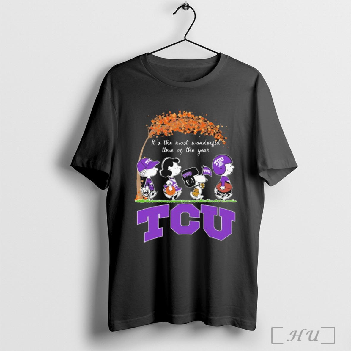 Officials Snoopy The Peanuts Tcu Horned Frogs Its The Most Wonderful Time Of The Year T Shirt Sweatshirt