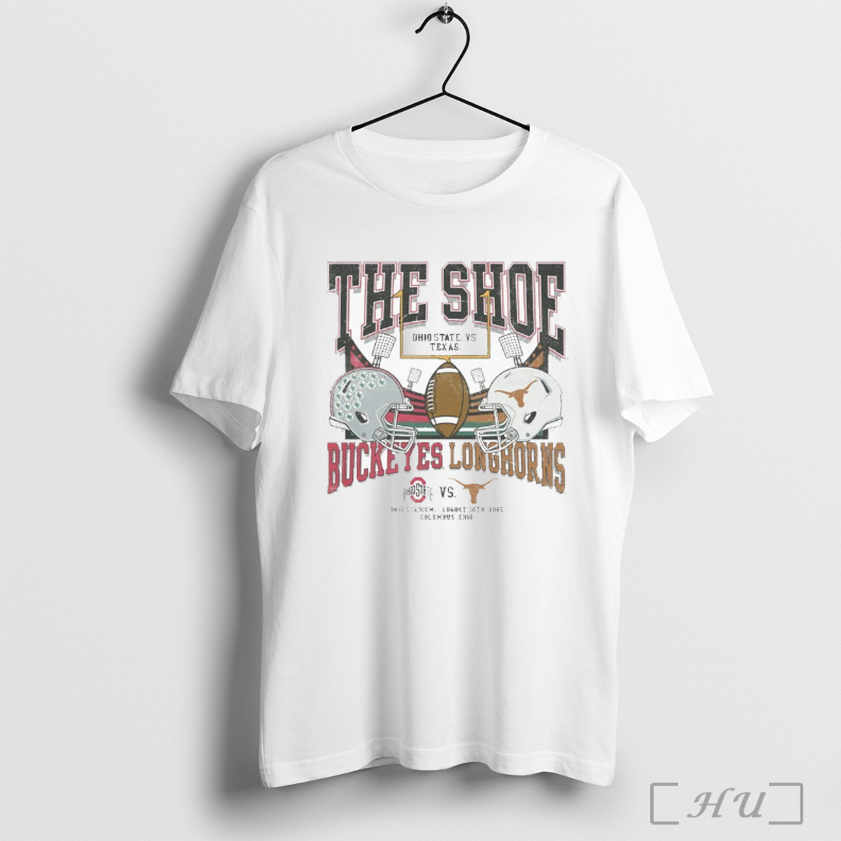 Officials The Shoe Ohio State Buckeyes Vs Texas Longhorns Match Up Ohio Stadium August 30th 2025 Columbus Ohio T Shirt Sweatshirt