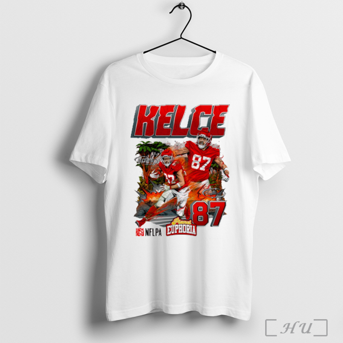 Officials Travis Kelce V2 Kansas City Chiefs Nfl Football Planet Euphoria Artwork T Shirt Sweatshirt
