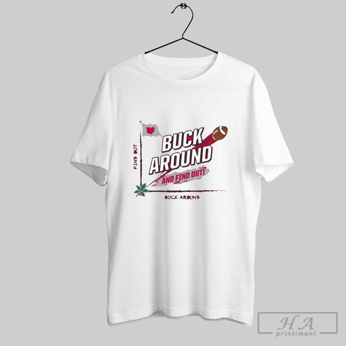 Ohio State Buckeyes Buck Around And Find Out 2025 College Gameday Shirt