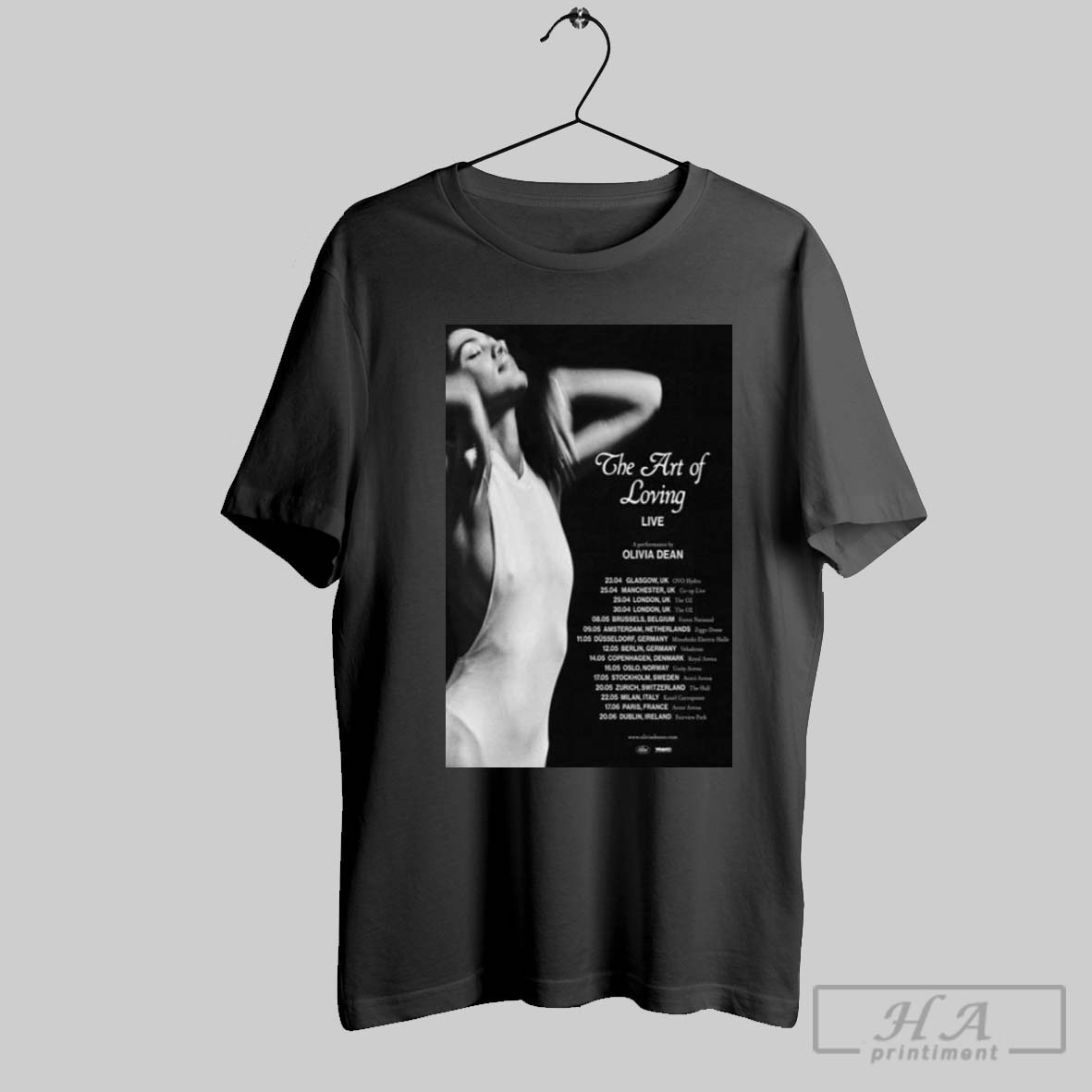 Olivia Dean The Art Of Loving Live 2026 T Shirt