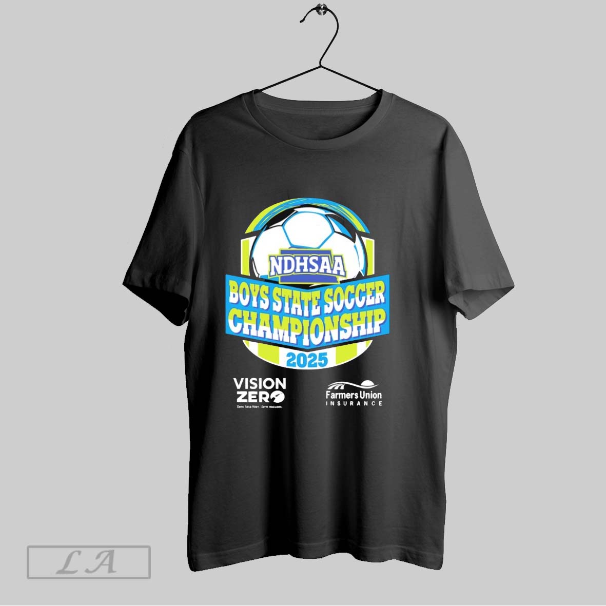 Original 2025 Ndhsaa Boys State Soccer Championship Tournament Logo Shirt