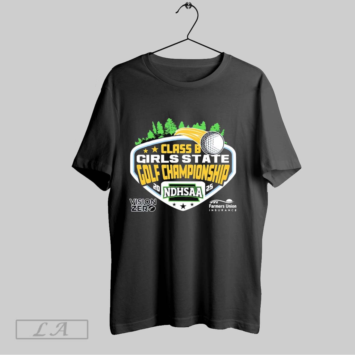 Original 2025 Ndhsaa Class B Girls State Golf Championship Tournament Logo Shirt