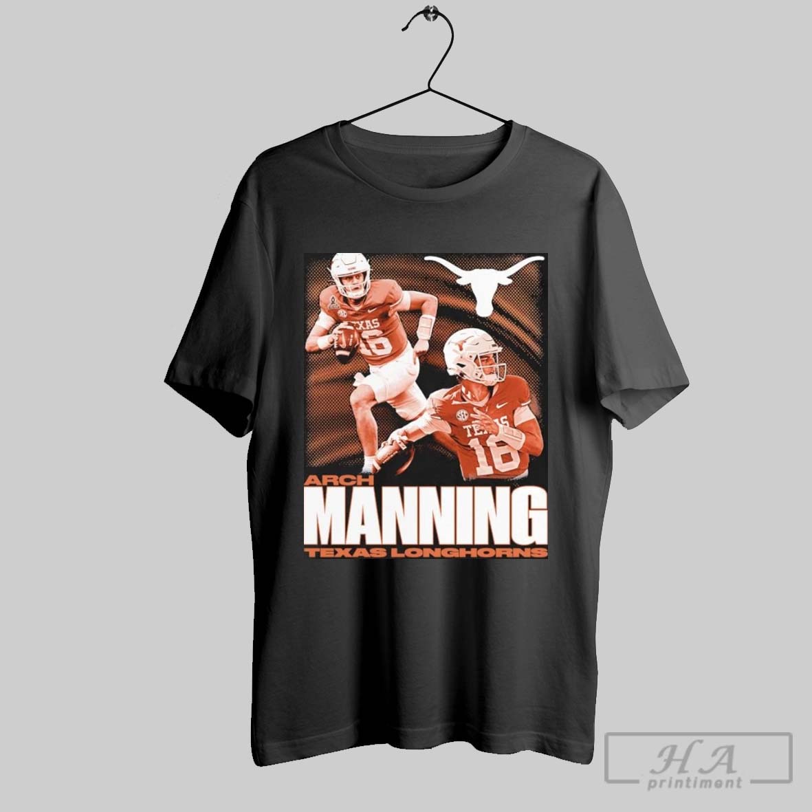 Original Arch Manning Texas Longhorns Graphic 2025 T Shirt