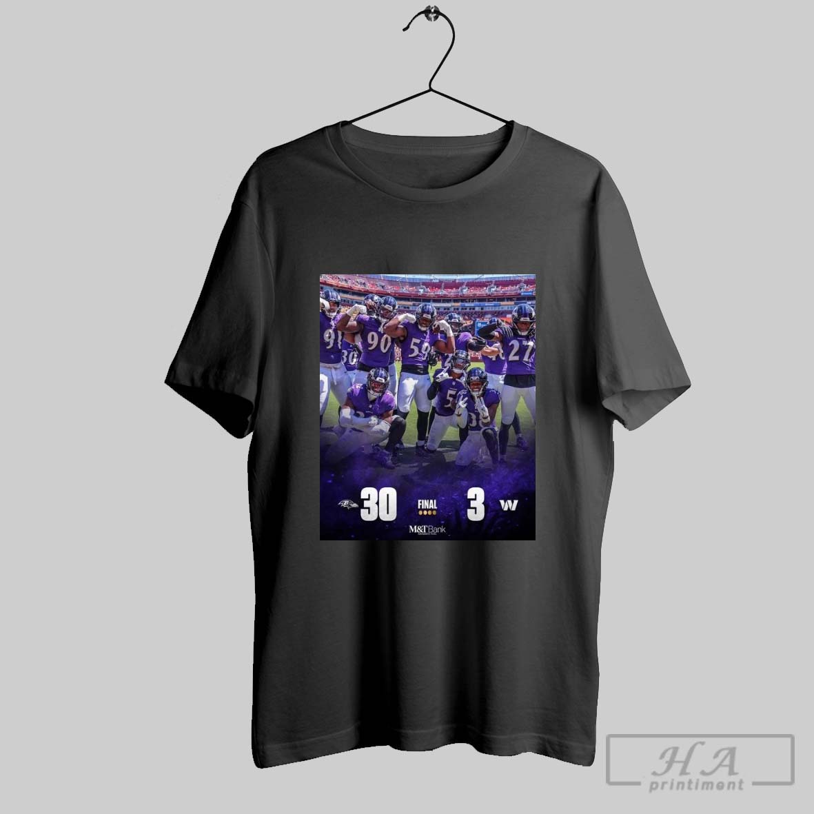 Original Baltimore Ravens Win 30 3 Washington Commanders 2025 Nfl Preseason Week 3 Final Score T Shirt