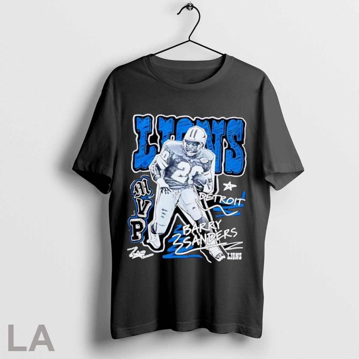 Original Barry Sanders Detroit Lions Mvp Vintage T Shirt Shirt