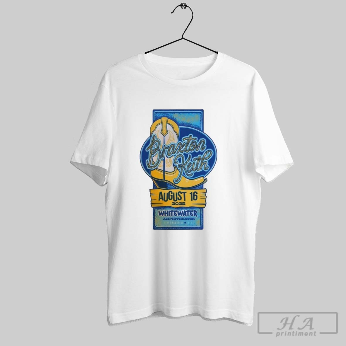 Original Braxton Keith August 16 2025 New Braunfels Texas T Shirt