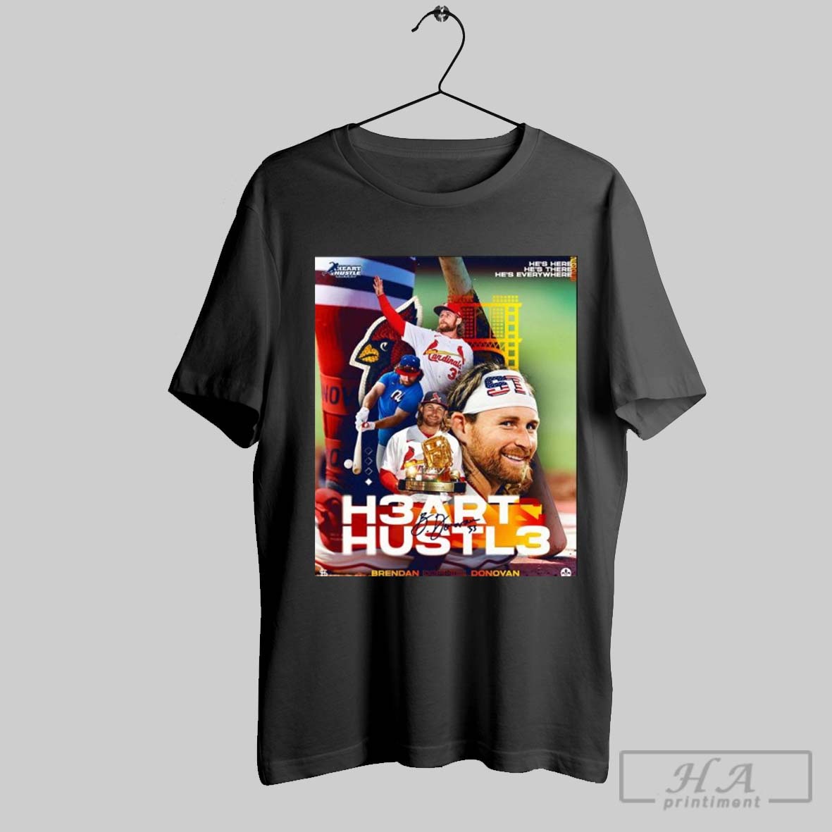 Original Brendan Donovan St Louis Cardinals Major League Baseball Players Alumni Nationals Heart And Hustle 2025 Award Winner Shirt