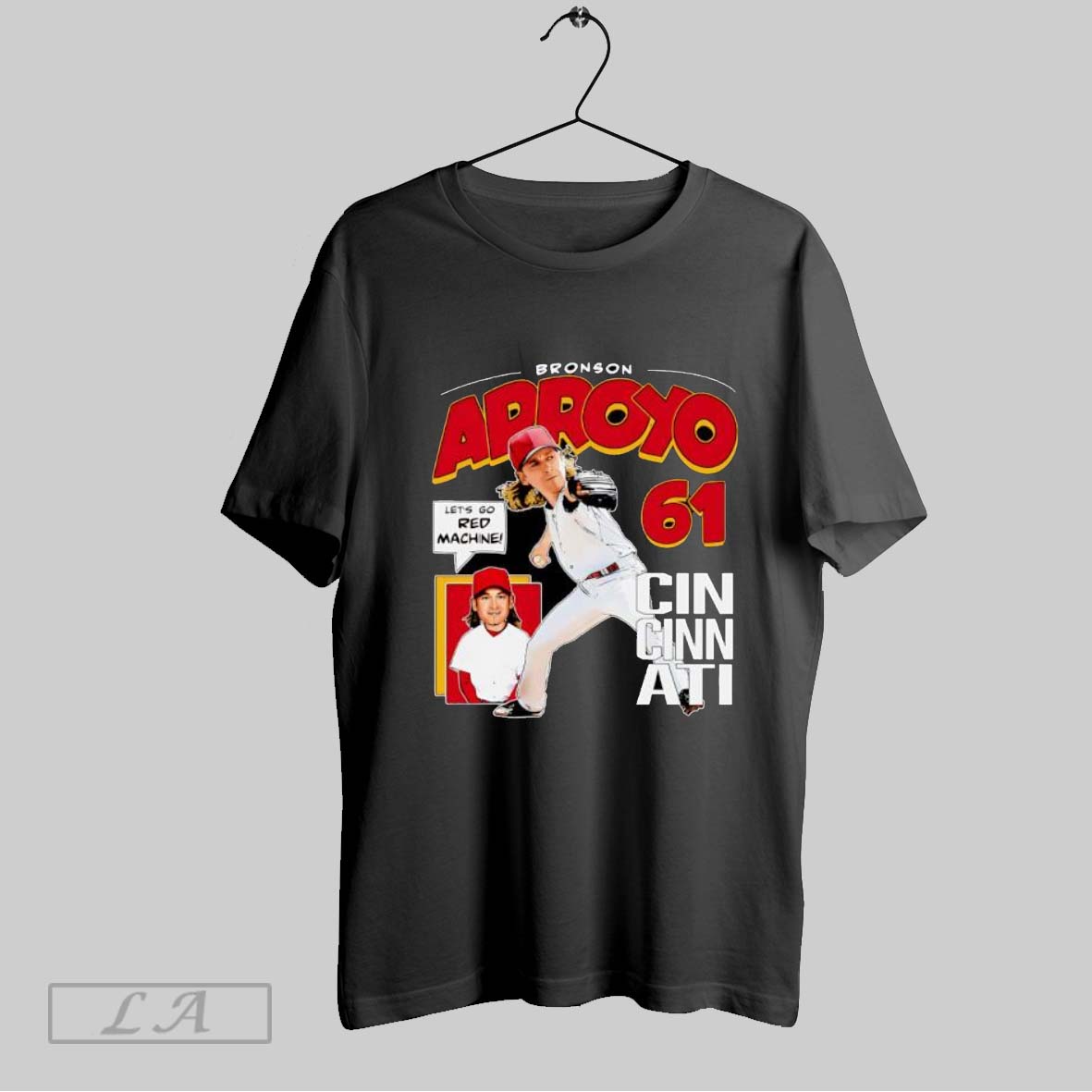 Original Bronson Arroyo Cincinnati Comic 61 T Shirt Shirt