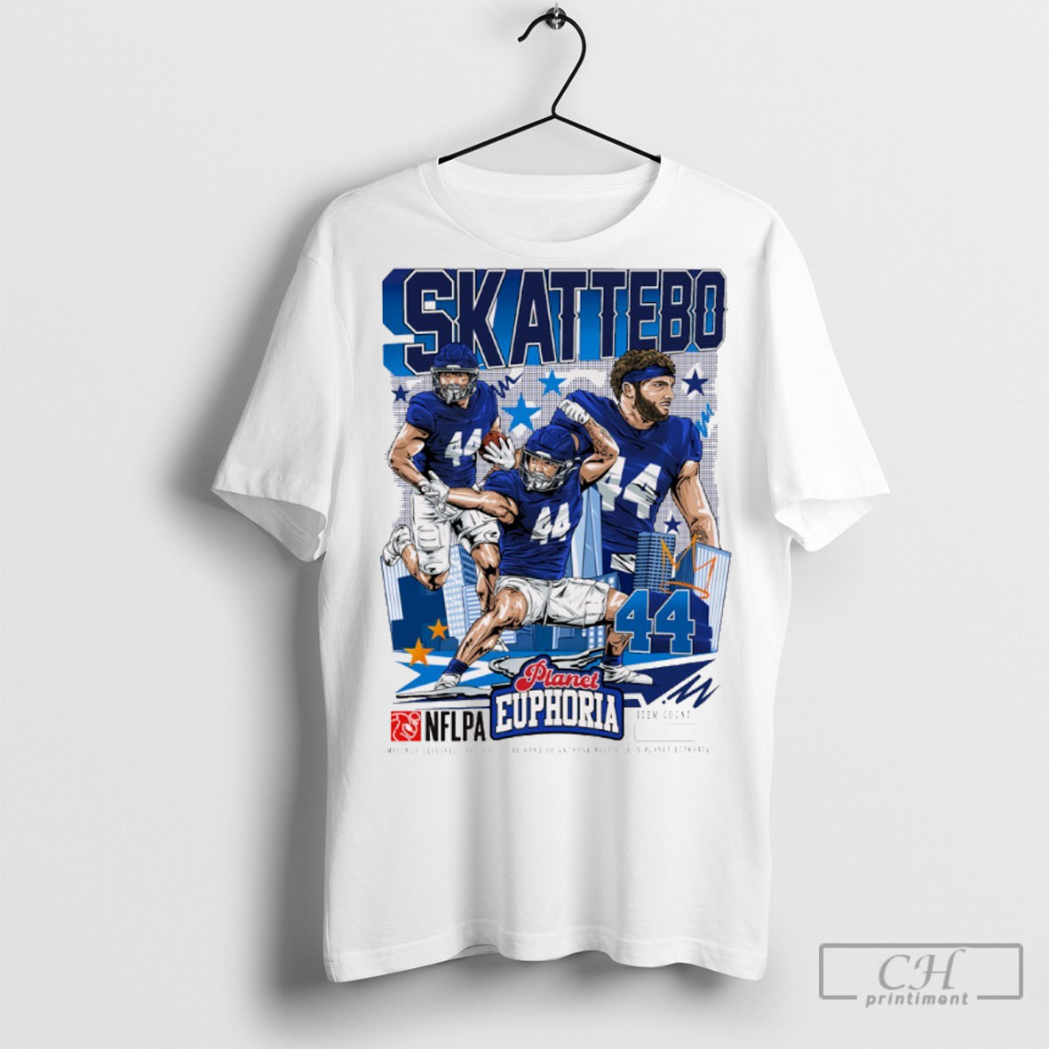 Original Cam Skattebo New York Giants Nfl Football Planet Euphoria Artwork T Shirts