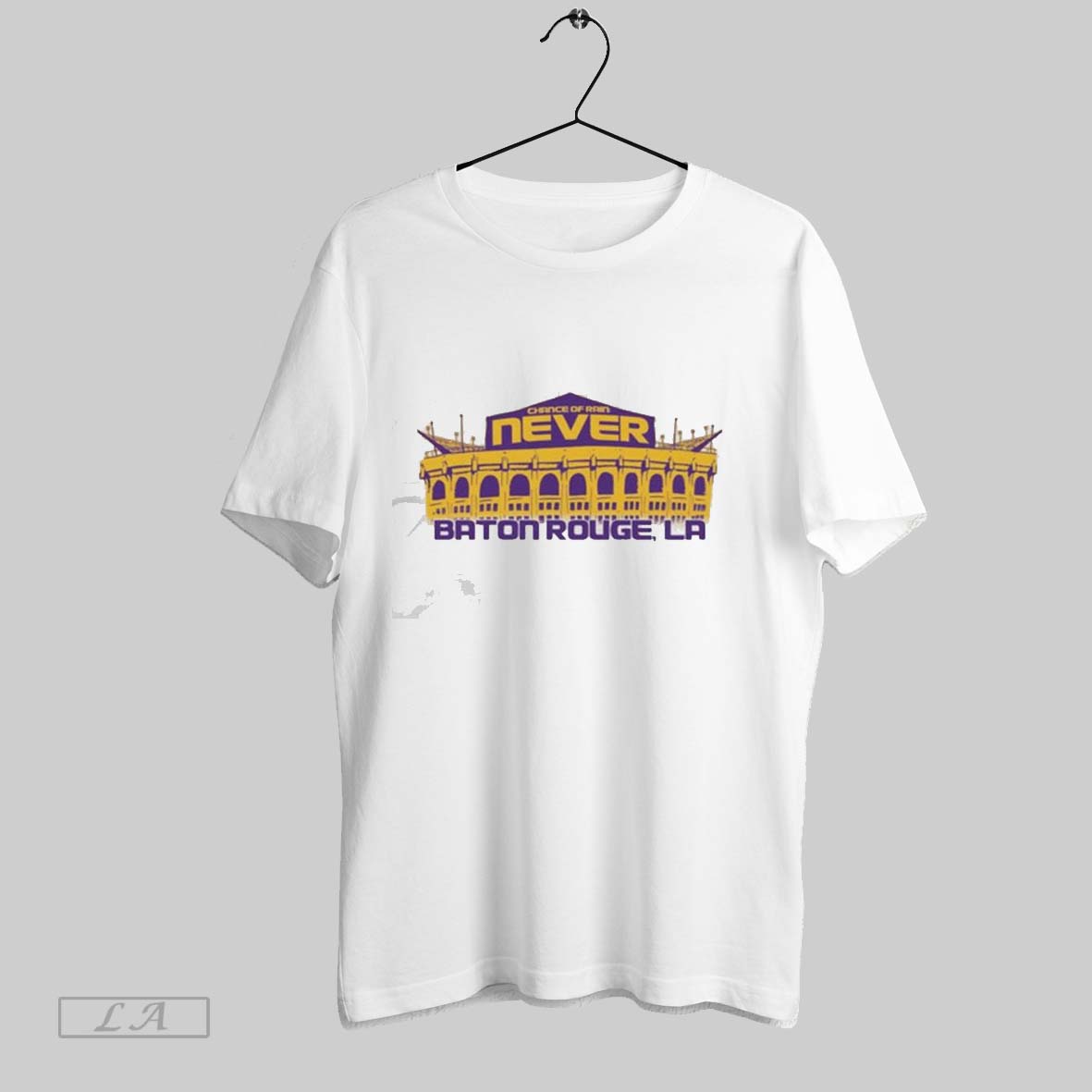 Original Chance Of Bran Never Baton Rouge La Chance Of Rain Tee Shirt