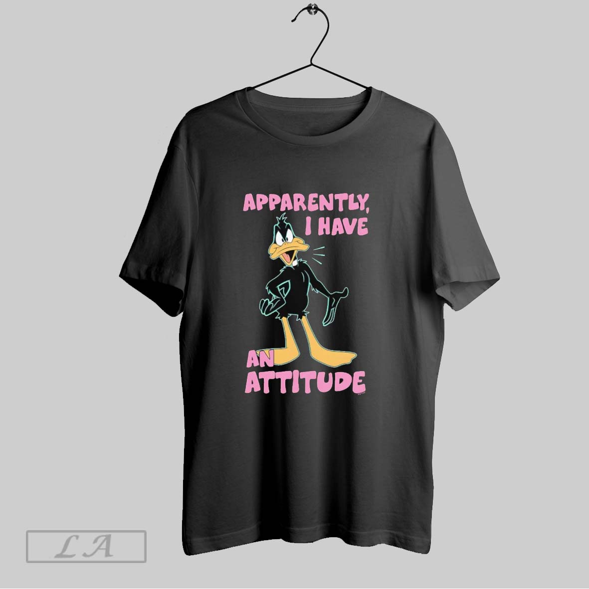 Original Daffy Duck Apparently I Have An Attitude Looney Tunes Shirt