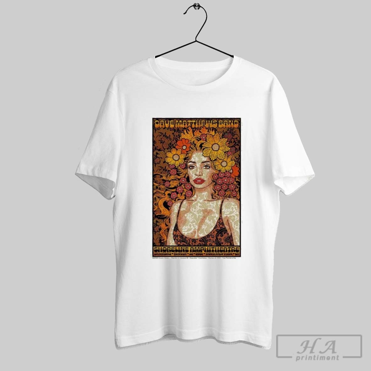 Original Dave Matthews Band August 23 2025 Shoreline Amphitheatre At Mountain View Poster T Shirt