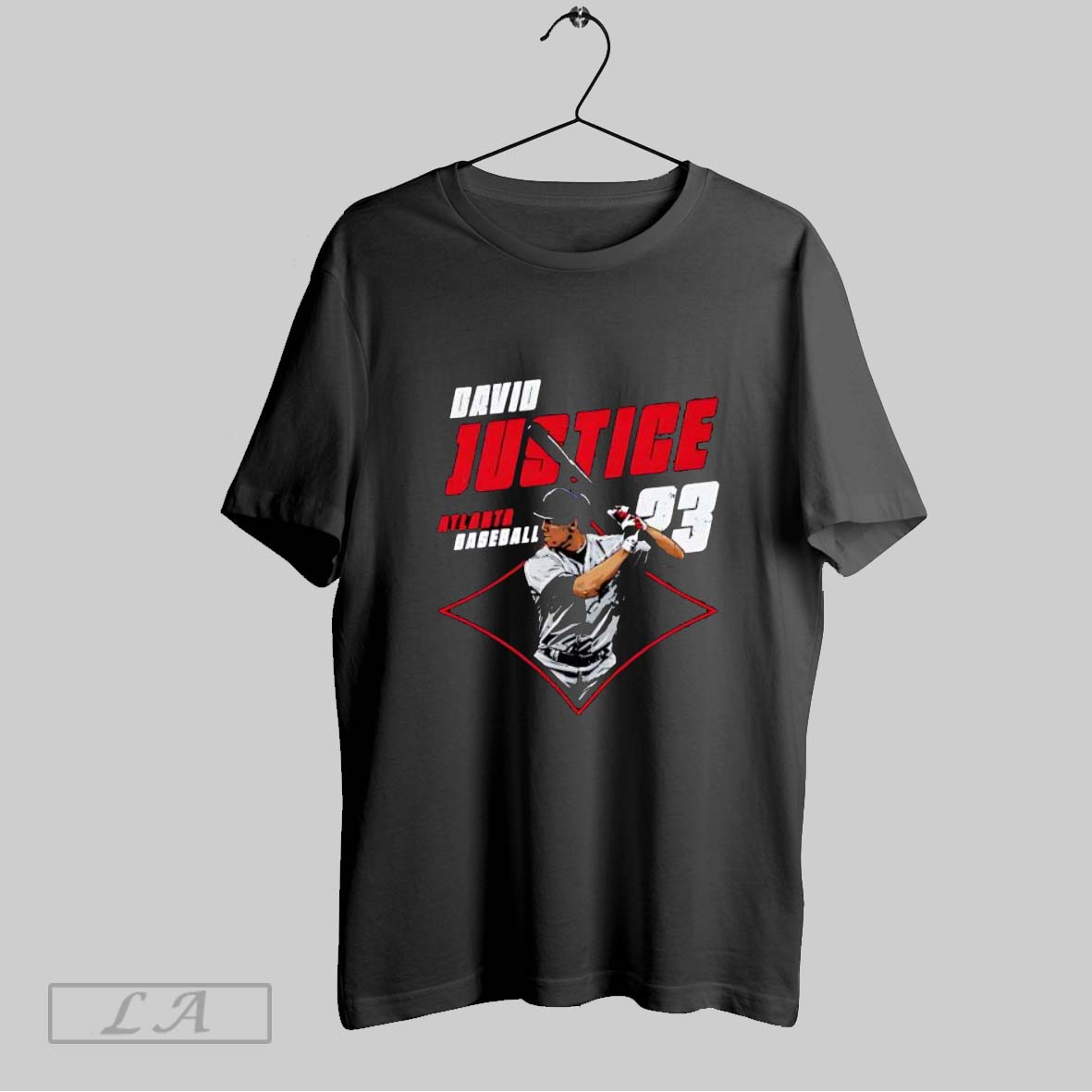 Original David Justice Atlanta Diamond 23 T Shirt Shirt
