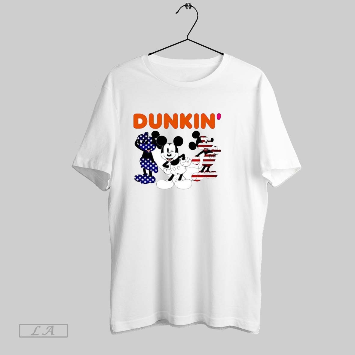 Original Dunkin Rwb Mickey Cute Cartoon Shirt