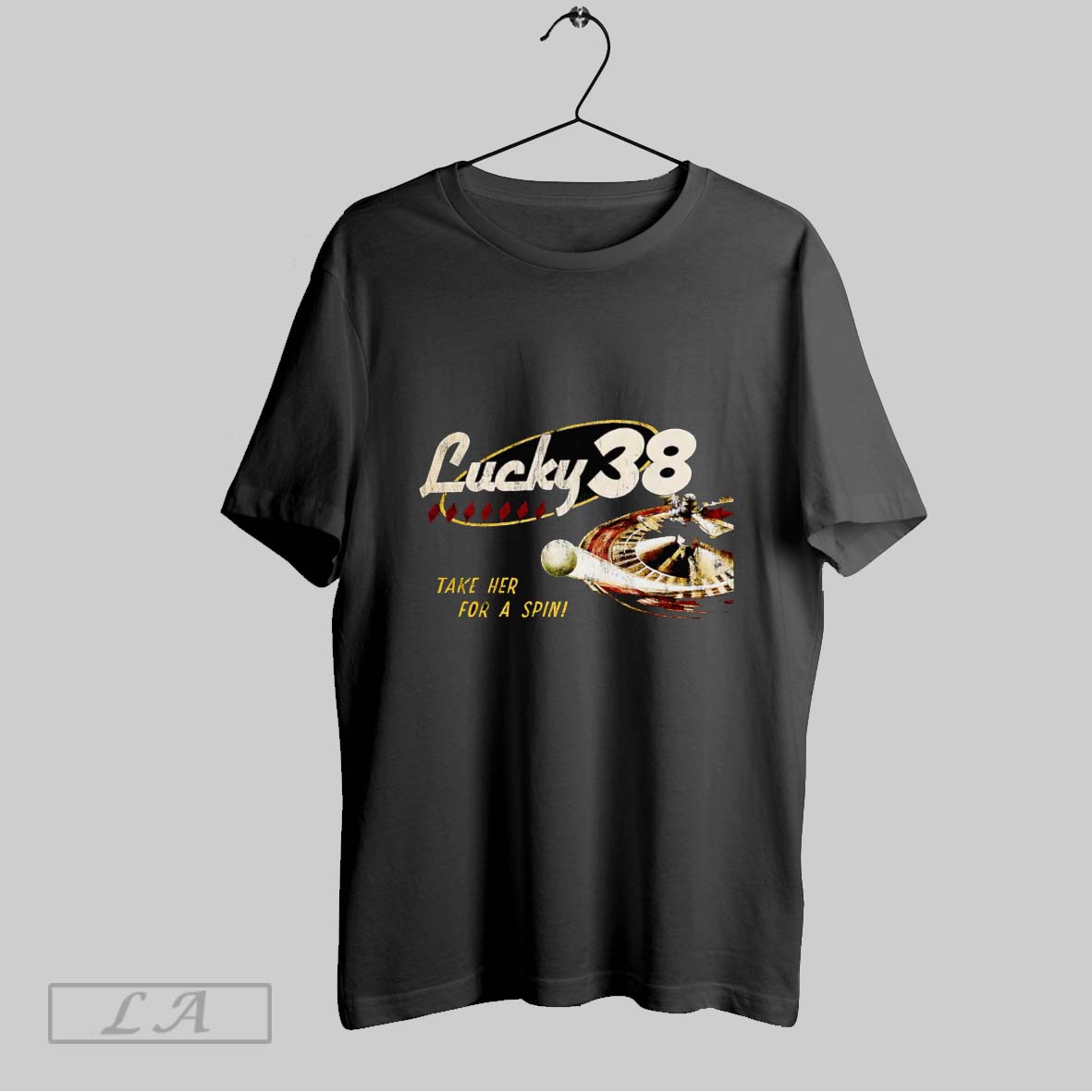 Original Fallout New Vegas Lucky 38 T Shirt Shirt
